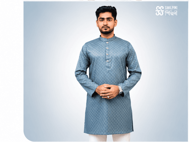 Shilpini Stripe Panjabi thumbnail 6