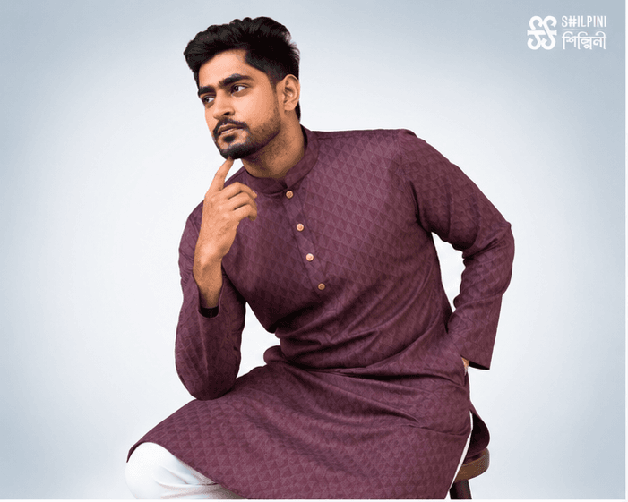 Shilpini Stripe Panjabi thumbnail 2