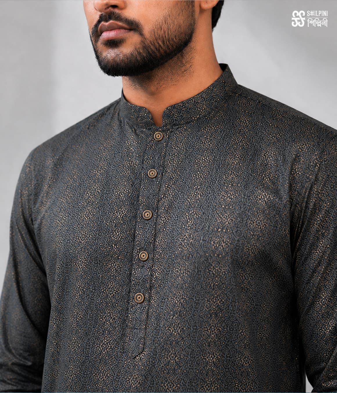Shilpini Textured Panjabi thumbnail 4