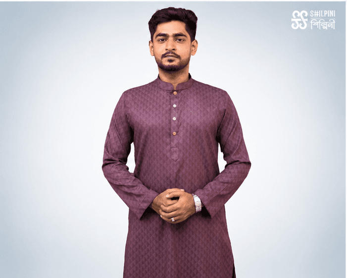 Shilpini Stripe Panjabi thumbnail 5